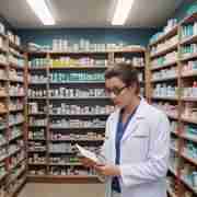 Non-prescription medicines in the pharmacy