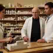 Non-prescription medicines in the pharmacy